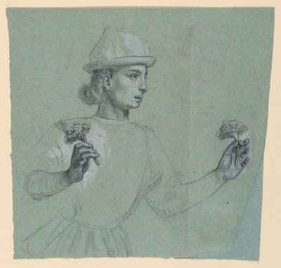 「婚礼行列」の習作 作： Elihu Vedder