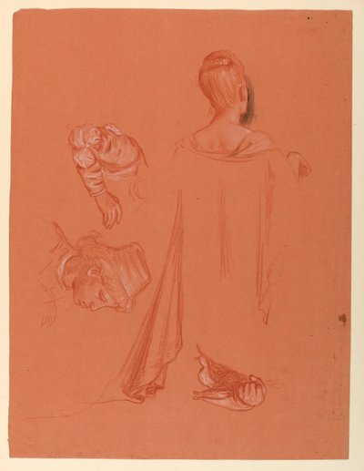 「婚礼行列」の習作 作： Elihu Vedder