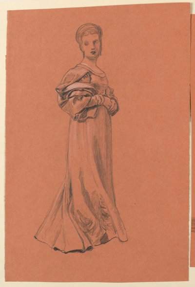 「婚礼行列」の習作 作： Elihu Vedder