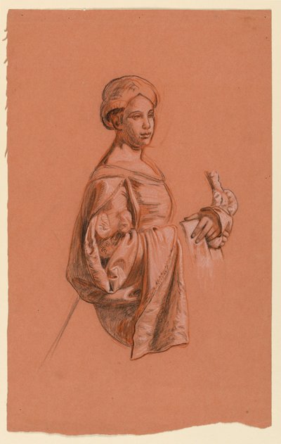 「婚礼行列」の習作 作： Elihu Vedder
