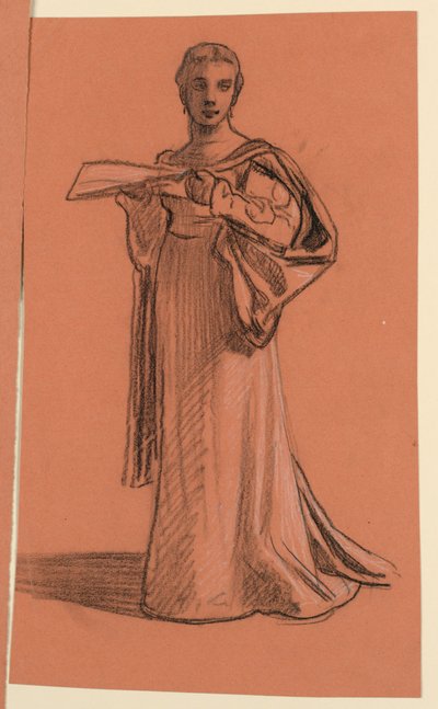 「婚礼行列」の習作 作： Elihu Vedder