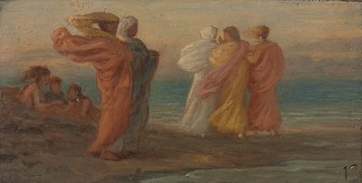 音楽パーティー、c。 1875。 作： Elihu Vedder