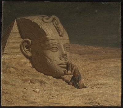 スフィンクスの質問者 作： Elihu Vedder
