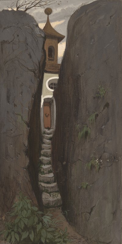 ガラス張り、c。 1877年。 作： Elihu Vedder
