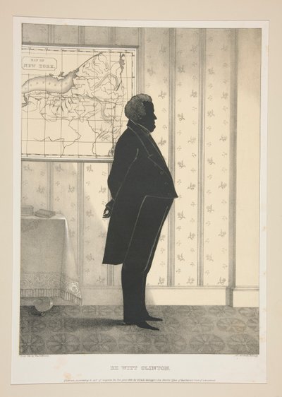 デ・ウィット・クリントン、27枚の肖像画のセットから 作： Elijah C. Kellogg