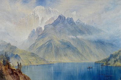 チベッタ山、1867 年。 作： Elijah Walton
