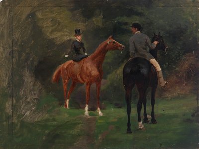 馬上の人物 作： Eliphalet Fraser Andrews