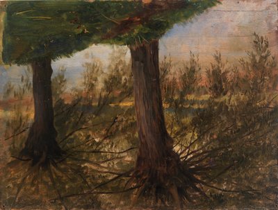 小川沿いの木々 作： Eliphalet Fraser Andrews