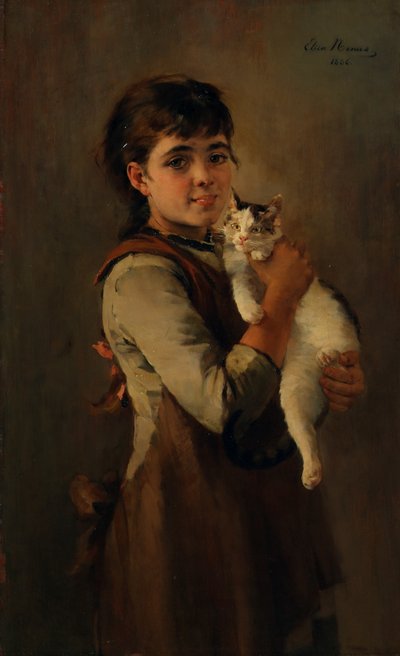 2匹の子猫 作： Elisa Baronin von Ransonnet Villez Nemes