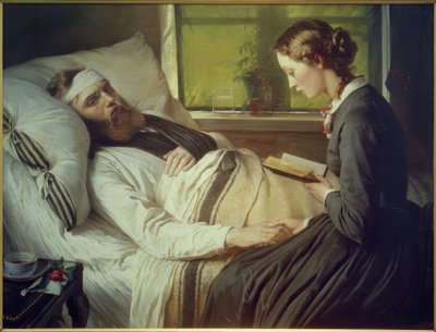 E. Jerichau-Baumann、傷ついた兵士 作： Elisabeth Jerichau Baumann