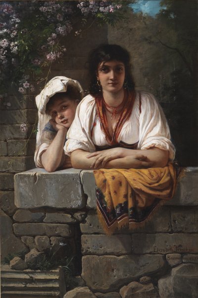 ラスペッタ。 彼女は彼を待っています 作： Elisabeth Jerichau Baumann