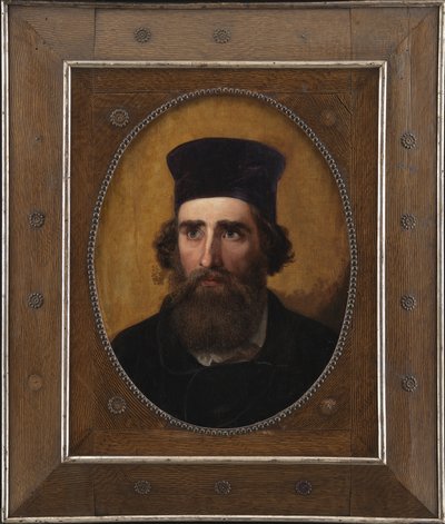 デンマークの画家トーラルド・レッソーの肖像 (1816-1878) 作： Elisabeth Jerichau Baumann