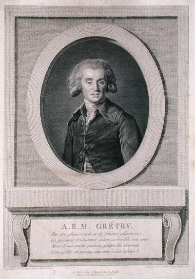 アンドレ・アーネスト・モデスト・グレトリー（1741-1813）ルイ・ジャック・カテリン（1738-1804）1786年（エングレービング 作： Elisabeth Louise (after) Vigee Lebrun