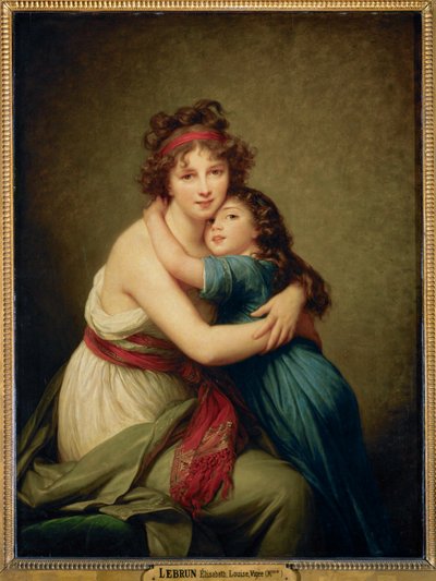 マダム・ヴィジェ＝ル・ブランとその娘ジュリー・・・。 作： Elisabeth Louise Vigee-Lebrun