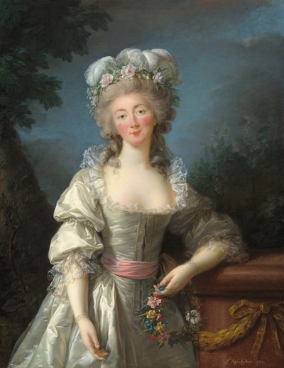 デュバリー夫人の肖像 作： Elisabeth Louise Vigee Lebrun