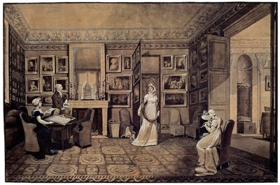 1807年、アルトナのバリャチンスキー家の応接室。 作： Elisabeth Louise Vigee Lebrun