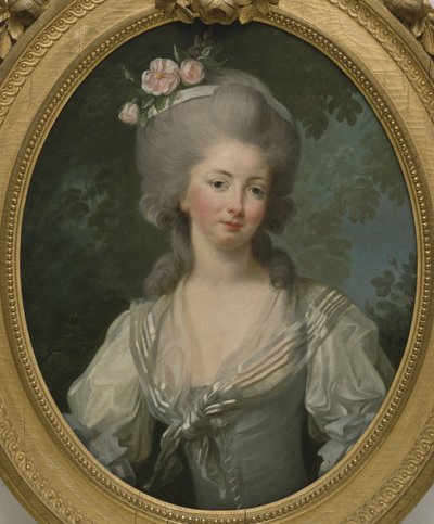 Ernestine Frederique, Princes de Croy - ヴィジェ＝ルブラン、マリー・ルイーズ・エリザベート（1755-1842）による、クロイ王女エルネスティン・フレデリックの肖像。キャンバスに油彩。サイズ：74x60cm。ストックホルム国立博物館 作： Elisabeth Louise Vigee Lebrun