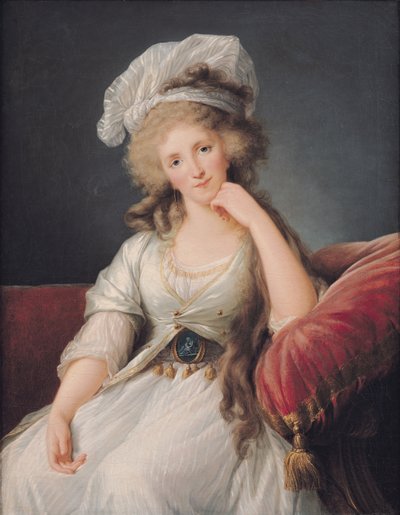 Louise-Marie Adelaide、Duchesse d&39;Orleans（キャンバスに油彩）（365040も参照） 作： Elisabeth Louise Vigee Lebrun
