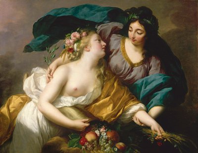 豊かさを取り戻す平和豊かさをもたらす平和、1780。 作： Elisabeth Louise Vigee Lebrun
