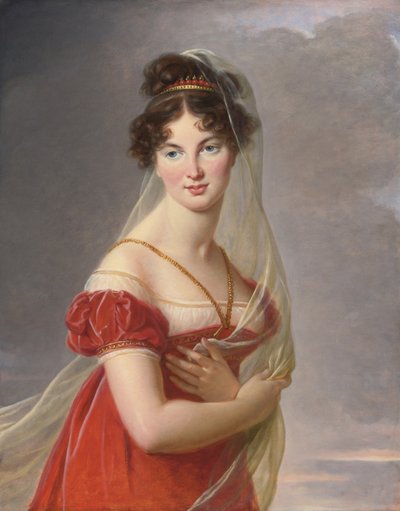 Aglae Angelique Gabrielle de Gramont 1787-1842の肖像、アレキサンダーLvovich Davy将軍の妻 作： Elisabeth Louise Vigee Lebrun