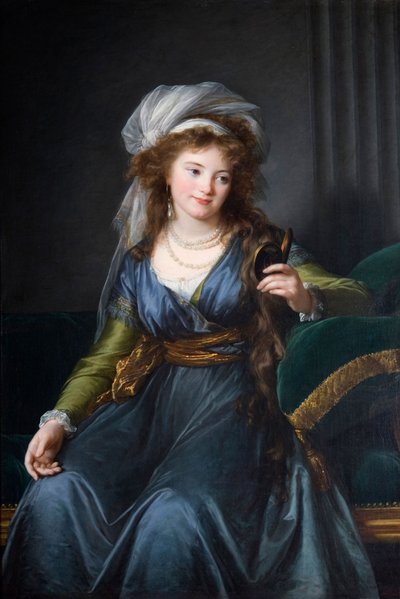 伯爵夫人エカテリーナ・スカヴロンスカヤの肖像、エンゲルハルト1761-1829 作： Elisabeth Louise Vigee Lebrun