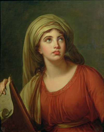 エマハート（c.1765-1815）の肖像、後にハミルトンレディ（シビル、1792年頃） 作： Elisabeth Louise Vigee Lebrun