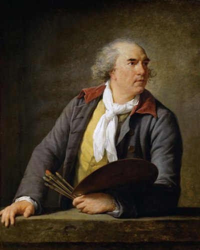 ヒューバート・ロバート1733-1808、1788の肖像。 作： Elisabeth Louise Vigee Lebrun