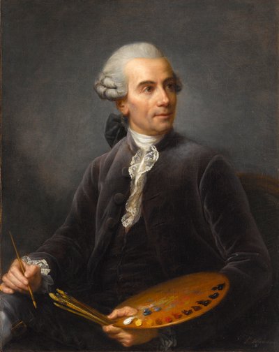 ジョセフ・ヴェルネの肖像1719-1789、1778。 作： Elisabeth Louise Vigee Lebrun