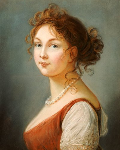 プロイセンの女王ルイザの肖像 作： Elisabeth Louise Vigee Lebrun