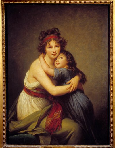 ヴィジェ・ルブラン夫人とその娘ジャンヌ・ルシエ・ルイーズ（通称ジュリー）の肖像（1780～1819年 作： Elisabeth Louise Vigee Lebrun