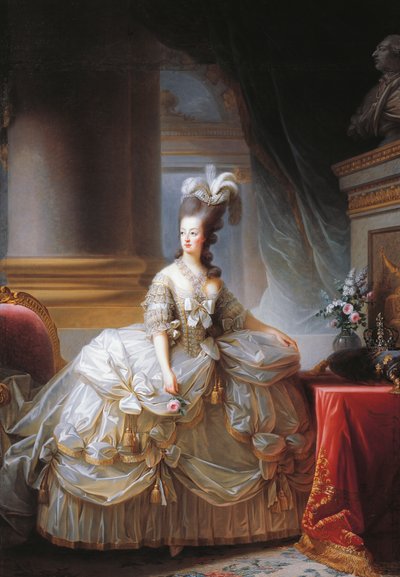 マリー・アントワネットの肖像（ウィーン 作： Elisabeth Louise Vigee Lebrun