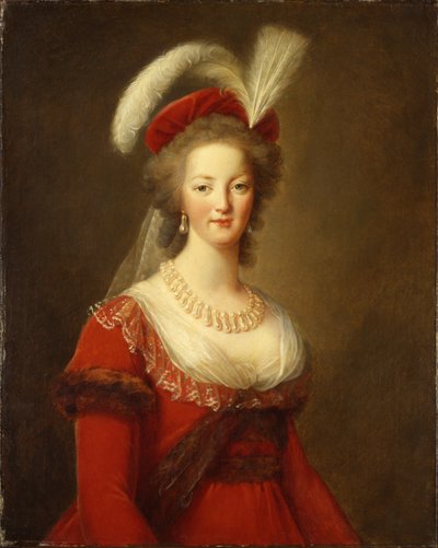 フランスの女王、マリー・アントワネットの肖像 作： Elisabeth Louise Vigee Lebrun
