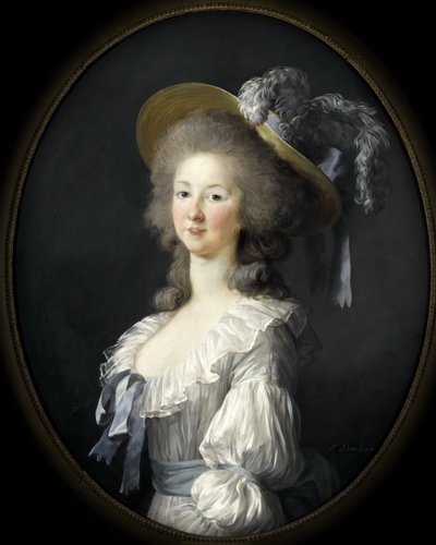 サヴォイのマリールイーズの肖像1749-1792年、ランバル王女 作： Elisabeth Louise Vigee Lebrun