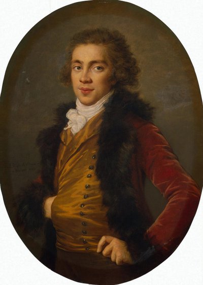 グリゴリー王子の肖像アレクサンドロヴィッチストロガノフ1770-1857、1793 作： Elisabeth Louise Vigee Lebrun