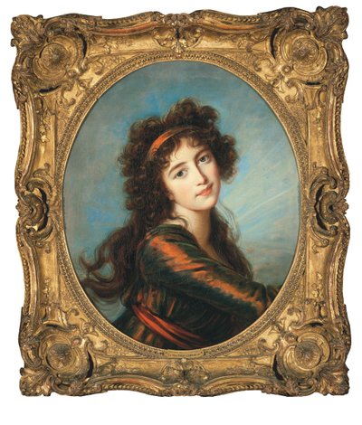 プリンセスキャロラインデリヒテンシュタインの肖像 作： Elisabeth Louise Vigee Lebrun
