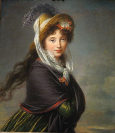 イリーナイヴァノフナヴォロンツォワ王女の肖像、イズマイロヴァ1768〜1848年、1797年頃 作： Elisabeth Louise Vigee Lebrun