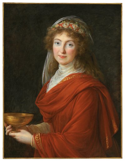 シーモントコウスキー伯爵夫人の肖像 作： Elisabeth Louise Vigee Lebrun