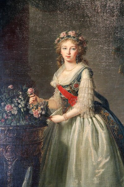 「エリザベス・アレクセーエヴナ大公妃の肖像」、1795年。 作： Elisabeth Louise Vigee Lebrun
