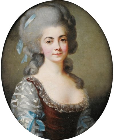 オペラ歌手アントワネット・サンテュベーティ1756-1812の肖像c。 1780 作： Elisabeth Louise Vigee Lebrun