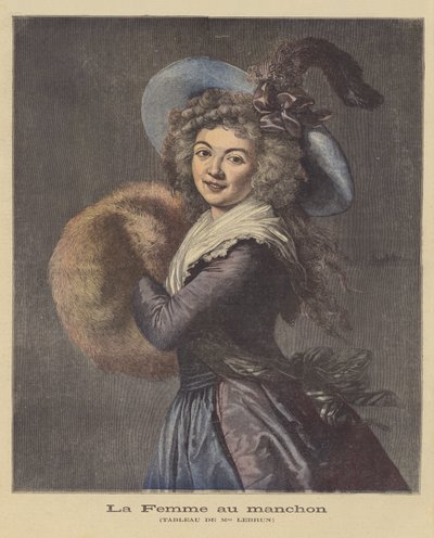 マフの女 作： Elisabeth Louise Vigee Lebrun