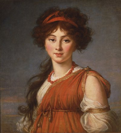 Varvara Ivanovna Naryshkina、néeLadomirsky 1785-1840、1800 作： Elisabeth Louise Vigee Lebrun