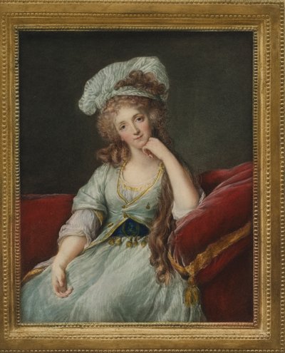 オルレアン公爵夫人、ルイーズマリーアデレードドブルボンポンティエヴルの肖像 作： Elisabeth Louise after Vigee Lebrun