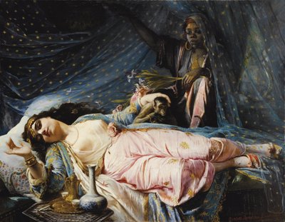 ザイナブ・ナズリー・カーナム王女（1853～1913年） - エリザベート・ジェリコー・バウマンの絵画（1819～1881年 作： Elisabeth Maria Anna Jerichau Baumann