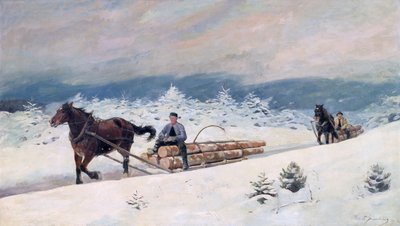木材運搬車 作： Elisabeth Sinding
