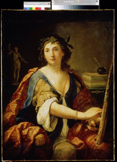 絵画の寓意、自画像、1658年 作： Elisabetta Sirani
