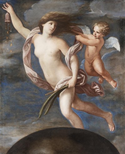 フォルトゥーナとキューピッド 作： Elisabetta Sirani