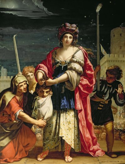ホロフェルネスの頭を持つジュディス 作： Elisabetta Sirani