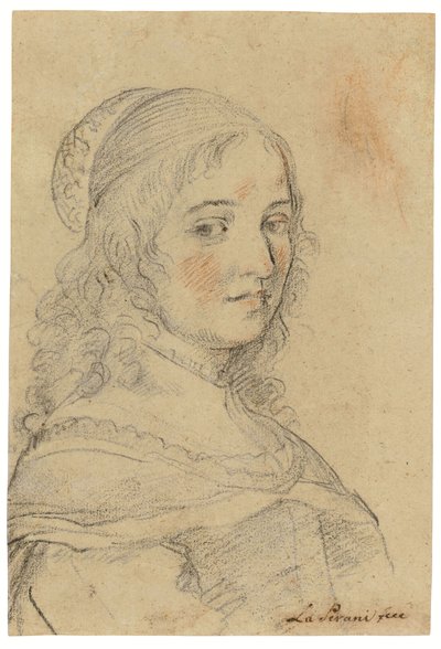 自画像 作： Elisabetta Sirani