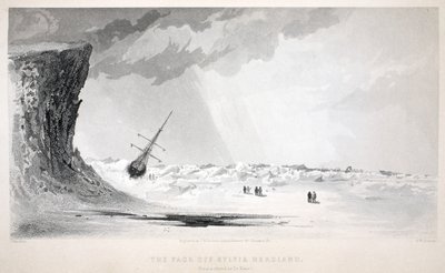 シルビア岬のパック、「ジョンフランクリン卿を求めて2番目のグリンネル探検隊」のイラスト、1856年 作： Elisha Kane
