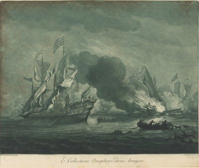 Onuprij Edwin のコレクションからの出荷シーン 作： Elisha Kirkall after Willem van de Velde the Elder